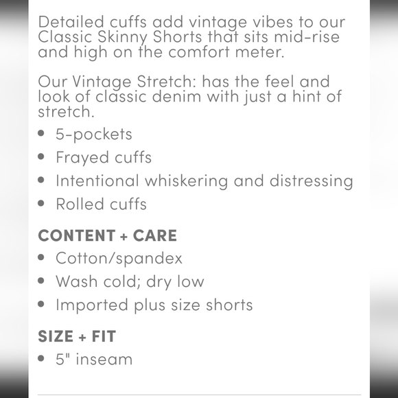 Plus Size 16 New Torrid Vintage Stretchy Jeans Shorts women's - Picture 4 of 8